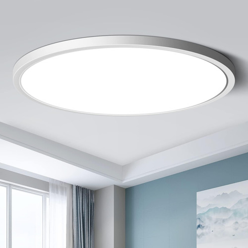 Lámpara De Techo Led Empotrada, Luz Blanca Diurna 5000 K, 12