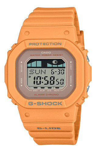 Relógio Casio G-shock Laranja Digital Feminino Glx-s5600-4dr