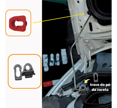 Trava Suporte Vareta Capô Ducato 2.3 2.8 1998 /2016 01 Par