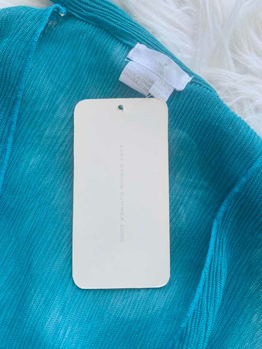 Remera Musculosa Zara Turquesa Importada De España Unica
