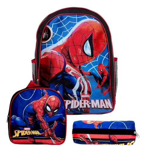 Lancheira Escolar Infantil Menino Spider Man - lojasbesni