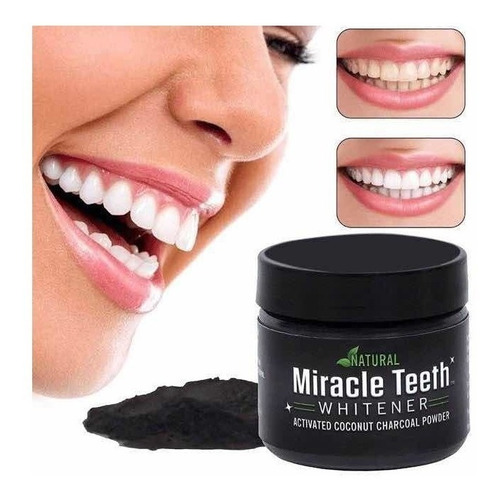 Blanqueador Dental Carbón Activo Miracle 20 Gr