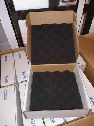 24 Cajas Con Espuma Protectora Color Carbón 20x20x7cm (Usado)