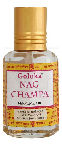 Óleo Essencial Perfumado Indiano Goloka Nag Champa 10ml