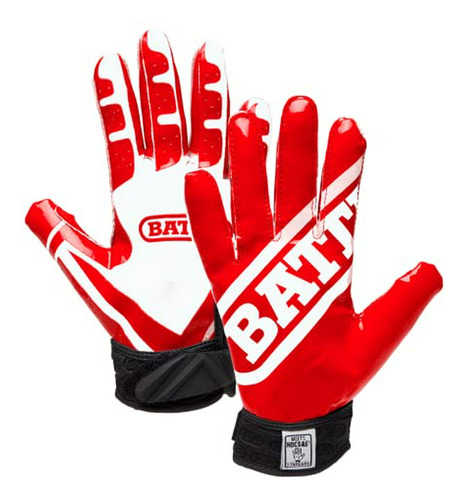 Battle Ultra Palillo-receptor, Guantes Joven Grande - Rojo /