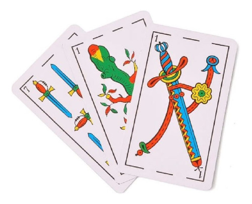 Imagen 3 de 3 de Juego De Cartas Mazo X 50 Naipes Españoles Plastificadas
