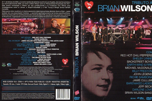 Dvd Varios Interpretes  Tributo A Brian Wilson 