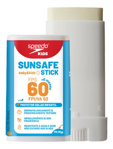 Protetor Solar Infantil Sunsafe Baby & Kids 15,5g Speedo