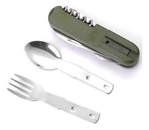 / Set De Utensilios De Camping Y Cubiertos Multifunción De