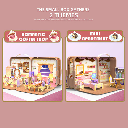 Juego De Rompecabezas Y Juguetes 3d: Cafetería De Bricolaje