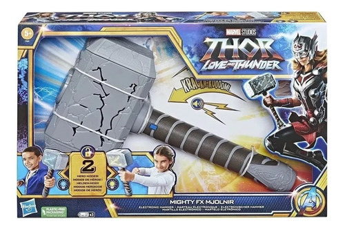 Martelo Eletrônico Mighty Mjolnir Fx Marvel Thor Amor