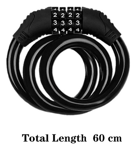 Candado Para Bicicleta, Combinación De Números, Resistente,