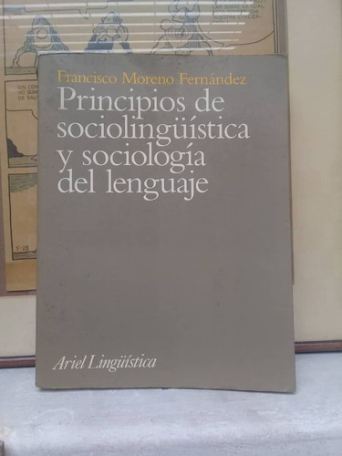 Principios De Sociolingüística Y Sociología..-francisco More