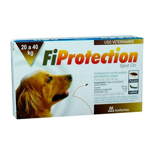 Antipulgas Fiprotection Para Perros De 20 A 40 Kg 