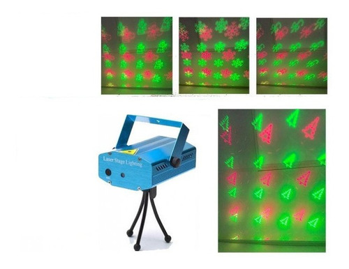 Proyector Laser Multipunto Con Motivos Navideños Ems-08sk