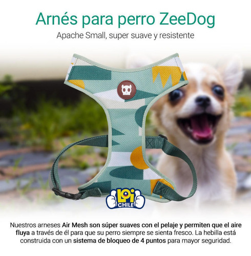 Arnes Para Perro Zeedog Air Mesh Apache Small Loi Chile