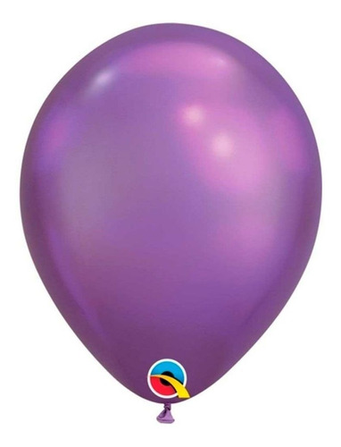 Balão Qualatex Sensacional Cintilante 12 Polegadas 15und Cor Roxo