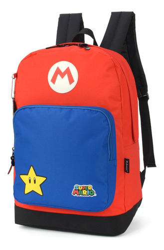 Mochila Escolar Super Mario Bros Luxcel 