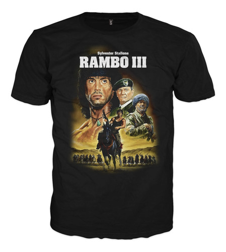 Camiseta Rambo John 80s Peliculas En Algodón