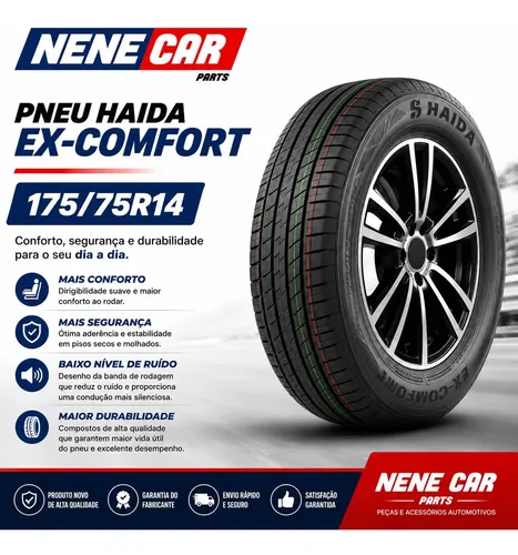 Jogo 4 Pneus Novo 175/75r14 Haida Ex-comfort 86t | Parcelamento