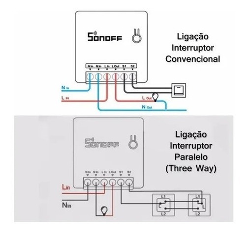 Imagem 4 de 9 de Sonoff Mini R2 Nova Versão Interruptor Inteligente P/alexa