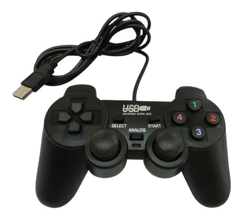Imagen 1 de 10 de Joystick Analogico Usb Para Pc Con Vibracion Dualshock