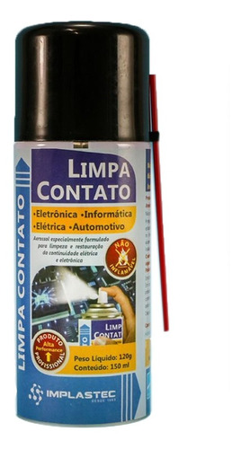 Limpa Contato Contactec Spray (não Inflamável) Implastec