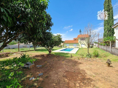 Imagem 10 de 24 de Linda Chácara Com 04 Quartos, Pé Direito Alto, Paisagismo, Excelente Bairro, Piscina À Venda, 1000 M² Por R$ 485.000 - Zona Rural - Pinhalzinho/sp - Ch0484