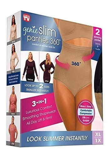 Imagen 7 de 8 de Calzón Faja Alto Control Abdominal Banda Silicona Antidesliz