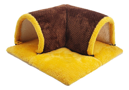 Túnel Para Hámster, Escondite De Conejillo De Color Café