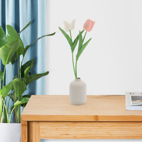 Florero De Cerámica Jarrón Minimalista Para Arreglos Florale