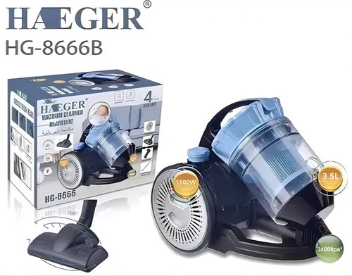 Aspiradora Electrica Haeger Hg-8666b Negro