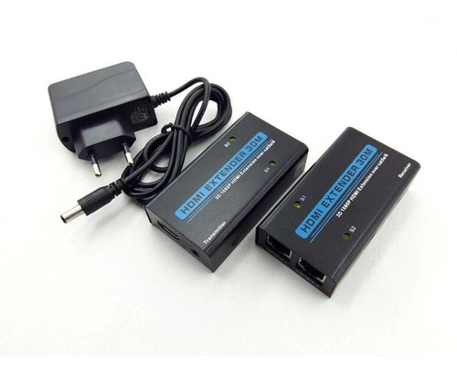 Imagem 4 de 4 de Extensor Hdmi Até 30 Metros Via Cabo De Rede Utp Cat 5/6