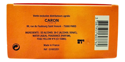 Perfume Unissex Caron Eaux De Caron Forte Edt 200ml