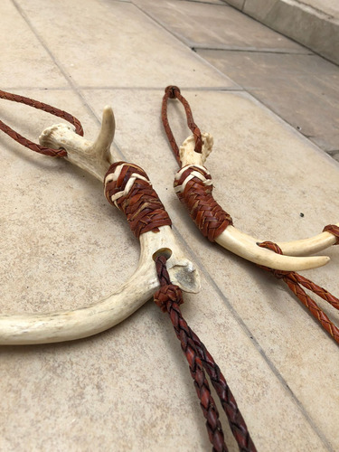 Cuarta Charra De Cuerno De Venado Genuino Pajuela En Cuero