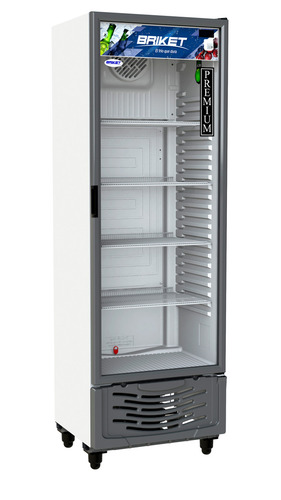 Heladera exhibidora vertical Briket Master M5000 M5000 TM LS HC A2 501 L 1 puerta blanca 700 mm de ancho 220V