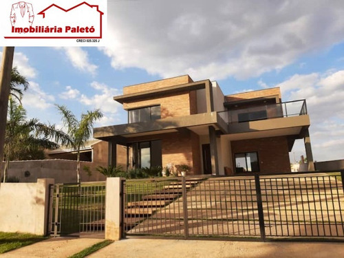 Imagem 2 de 17 de Chácara 1000 M² Com 4 Suítes (2 Master), Frente Para Área Verde Do Condomínio - 442 - 70992049