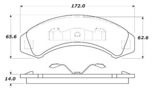 Balata Freno De Disco Wagner Para Ford Truck Ranger 1988 P/