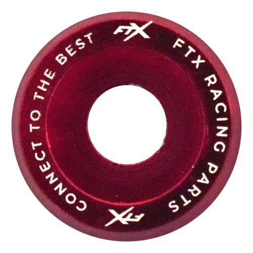 Imagen 4 de 7 de Arandelas Aluminio Moto Auto Atv Ftx 6mm M6 X10u Rojo