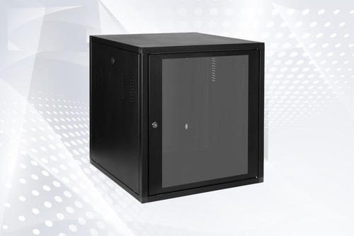 Mini Rack Parede 19'' 9u X 370mm Porta Aço/acrílico E Chave