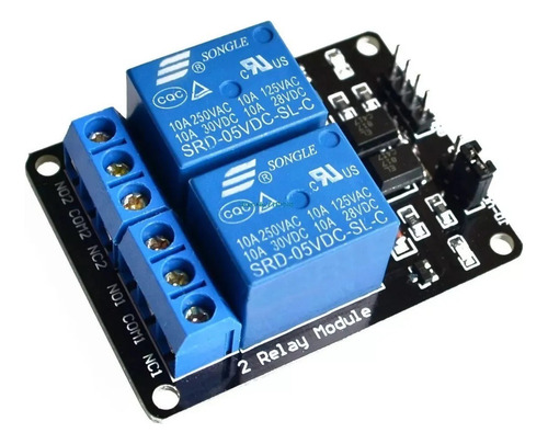 Módulo 2 Relevadores Relay 5v 10a For Robótica Arduino Pic