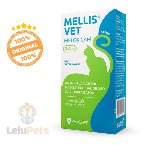 Mellis Vet 0,2 Mg Avert 10 Comprimidos Para Gatos