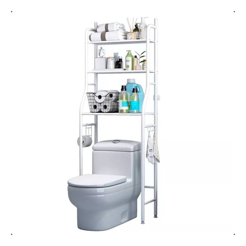 Repisa Estante Baño Mueble Organizador Fierro Portátil