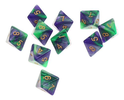 Juegos De Mesa De Dragones Y Mazmorras Verde Púrpura 