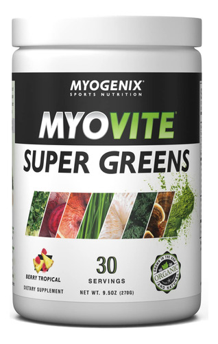 Myogenix Suplemento En Polvo Myovite Supergreens | Nutricin