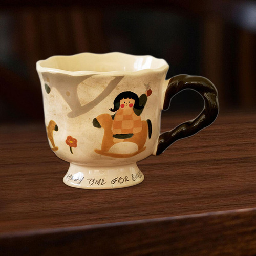 / Taza De Café De Cerámica, Taza De Té Con Agarre Cómodo,