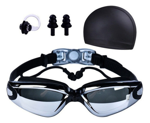 Kit De Gafas De Natación Antivaho Con Gorra Y Más