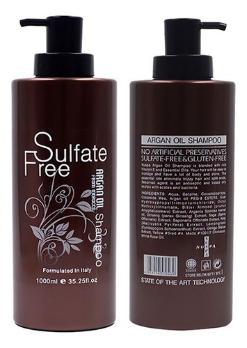 Shampoo Y Acondicionador Sulfate Free X 1000 Ml. Morocco