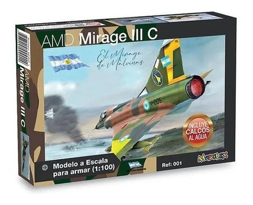 Avion Mirage 3 C  1/100 Modelex Ind. Arg. Supertoys