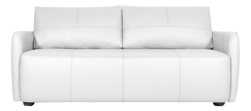 Sofá Decorativo Lily 160cm Couro Branco - Gran Belo